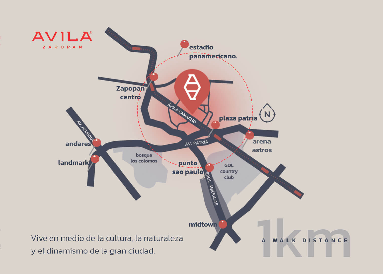 ÁVILA ZAPOPAN departamentos a 500m. de Plaza Patria y a 1 km del centro de Zapopan